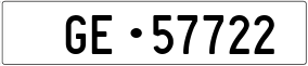 Truck License Plate